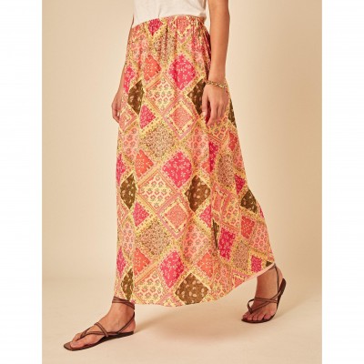 дамска,пола,поли,и,къси,панталони,nobodys,child,women,s,marigold,flowing,maxi,skirt,multi