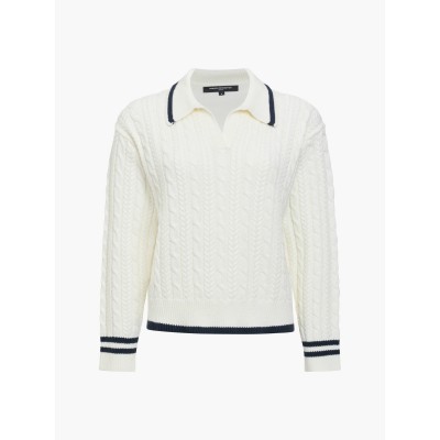 дамски,пуловер,french,connection,women,s,klara,cable,knit,v,neck,long,sleeve,jumper,115,wnt,wht,nvy