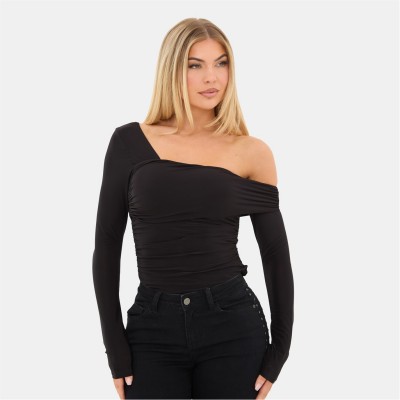 фланелка,с,дълъг,ръкав,i,saw,it,first,long,sleeve,off,the,shoulder,top,black