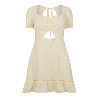 рокля,дамски,поли,и,рокли,jack,wills,broderie,mini,dress,buttercream