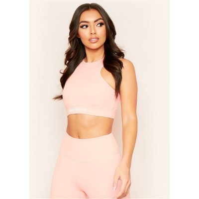 къса,блуза,дамски,топове,missy,empire,empire,racer,gym,crop,top,peach