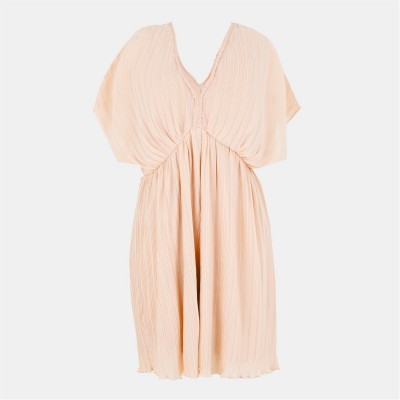 рокля,дамски,поли,и,рокли,french,connection,women's,fc,chathia,v,neck,mini,dress,ballet,pink