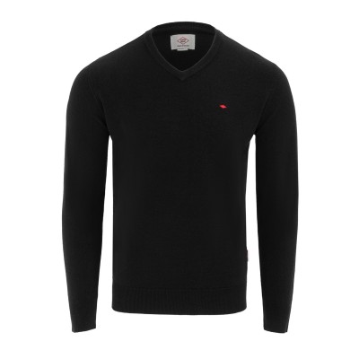 пуловер,мъжки,пуловери,lee,cooper,cooper,long,sleeve,v,neck,jumper,black