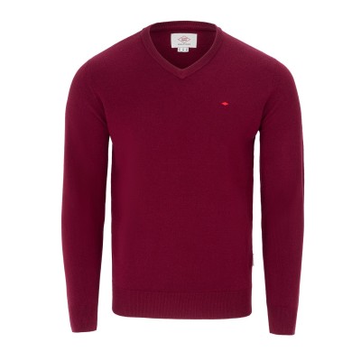 пуловер,мъжки,пуловери,lee,cooper,cooper,long,sleeve,v,neck,jumper,burgandy