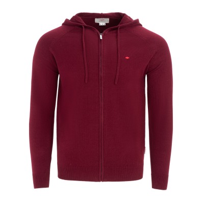 суичър,мъжки,горнища,с,качулка,мъжки,пуловери,lee,cooper,cooper,long,sleeve,zip,thru,hoodie,burgandy