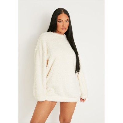 рокля,дамски,поли,и,рокли,missy,empire,borg,v,back,jumper,dress,cream