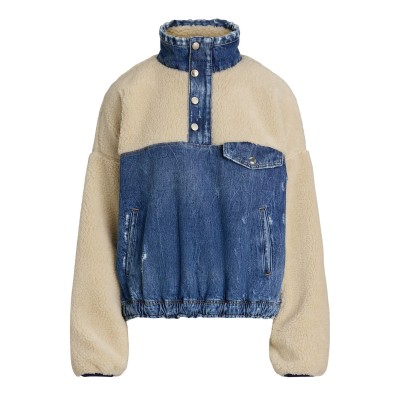 дамско,поларено,яке,дамски,якета,и,палта,polo,ralph,lauren,women,s,fleece,and,denim,funnel,neck,long,sleeve,oversized,fit,sherpa,jacket,cusi,wash