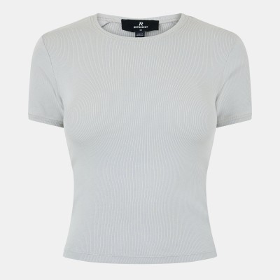 дамски,топове,represent,women,s,initial,fitted,baby,tee,grey