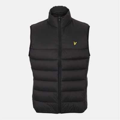 елек,облекла,на,разпродажба,мъжки,якета,lyle,and,scott,wadded,gilet,jet,black,z865