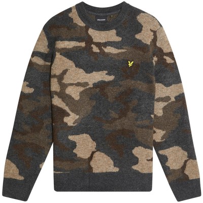 мъжки,пуловери,lyle,and,scott,lyle,camo,crew,sn54,blck,steel,x077