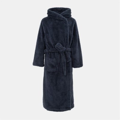 дамски,пижами,linea,fleece,robe,women,navy