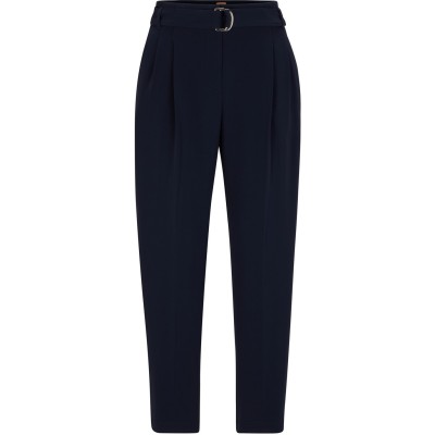 панталони,дамски,чорапогащи,и,клинове,boss,tapia,pleated,trousers,open,blue