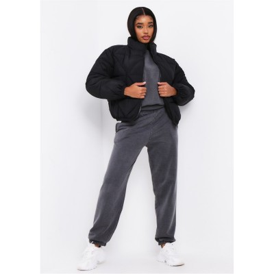 дамски,жилетки,missy,empire,quilted,logo,padded,puffer,coat,black