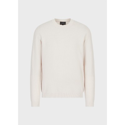 блуза,облекла,на,разпродажба,мъжки,пуловери,emporio,armani,emporio,crew,sweater,sn99,bianco,latte