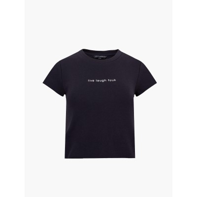 дамски,топове,fcuk,women,s,slogan,baby,tee,live,laugh,fcuk