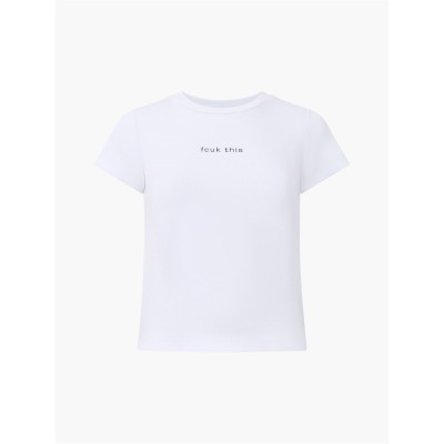 тениска,дамски,топове,fcuk,fcuk,slogan,tee,ld44,time,to,fcuk