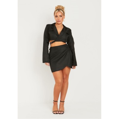 пола,missy,empire,wrap,mini,skirt,black