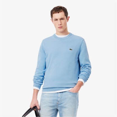 мъжки,пуловер,облекла,на,разпродажба,мъжки,пуловери,lacoste,lacoste,knitted,jumper,mens,blue,hbp