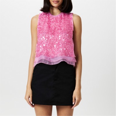 дамски,топове,emporio,armani,embellished,top,rosa