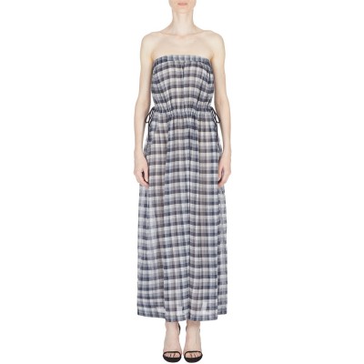 рокля,дамски,поли,и,рокли,emporio,armani,check,print,maxi,dress,fantasia