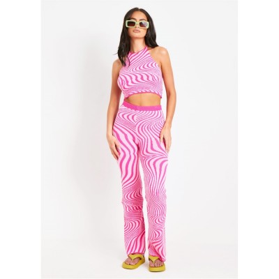 панталони,missy,empire,knit,flared,trousers,pink