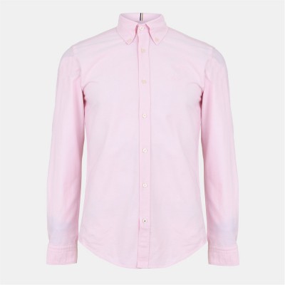 облекла,на,разпродажба,мъжки,ризи,boss,plain,long,sleeve,shirt,light,pstl,pink