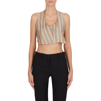 дамски,топове,emporio,armani,women's,stripe,pleated,top,fantasia