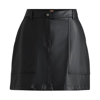 пола,поли,и,къси,панталони,boss,leather,skirt,black