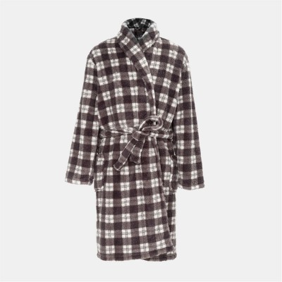 мъжки,пижами,howick,check,robe,men,grey,black