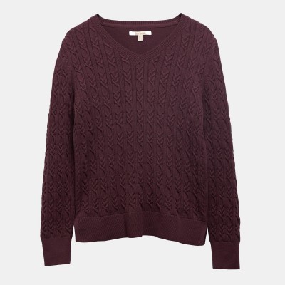 barbour,hampton,v,neck,knit,black,cherry