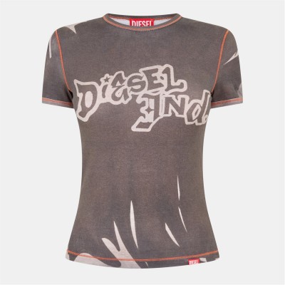 дамска,тениска,дамски,топове,diesel,womens,t,grafi,t,shirt,98ba