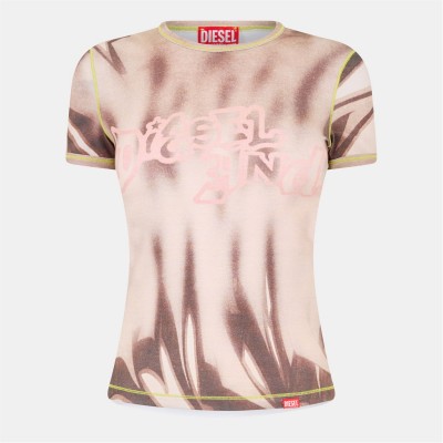 дамска,тениска,дамски,топове,diesel,womens,t,grafi,t,shirt,7fea