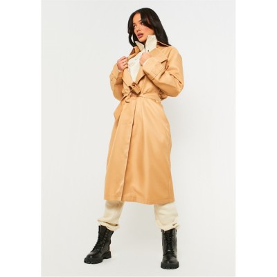 промоция,на,зимни,облекла,дамски,жилетки,missy,empire,classic,trench,coat,beige