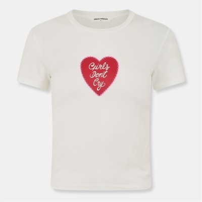 тениска,дамски,пижами,urban,threads,urban,t,fitted,tee,ld61,white