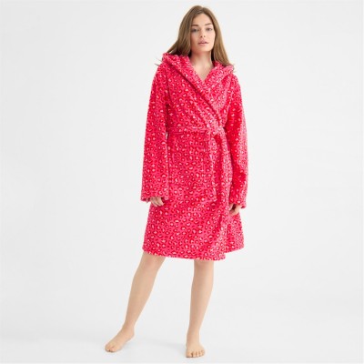 дамски,пижами,urban,threads,urban,t,fleece,robe,ld61,pink,leopard