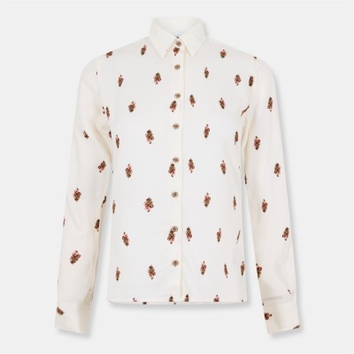 рокля,musto,long,sleeve,dress,shirt,cream