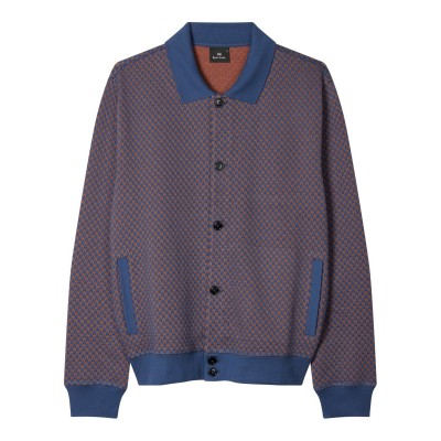 жилетка,мъжки,пуловери,ps,paul,smith,ps,txt,bttn,cardigan,sn61,blue,46