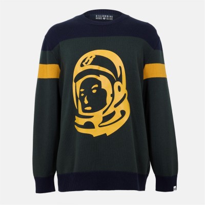 пуловер,мъжки,пуловери,billionaire,boys,club,men's,bbc,astro,knitted,crew,neck,jumper,dark,green