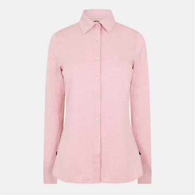 рокля,musto,effortless,long,sleeve,dress,shirt,pink