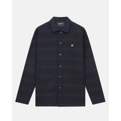 мъжки,ризи,lyle,and,scott,lyle,and,scott,grid,overshirt,mens,navy,w315