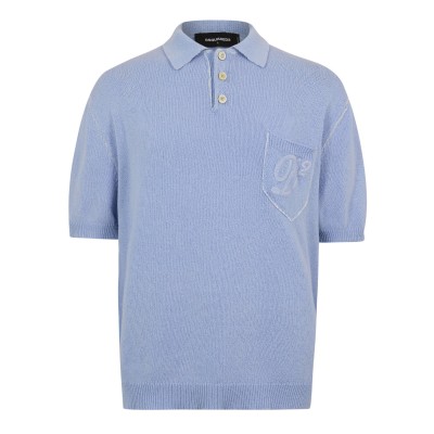плетена,блуза,мъжки,тениски,dsquared2,men,s,knitted,top,light,blue