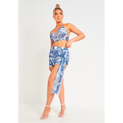 пола,missy,empire,print,mesh,mini,skirt,blue