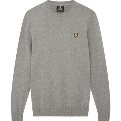 блуза,зимни,аксесоари,мъжки,пуловери,lyle,and,scott,merino,crew,knit,sweater,mid,grey,t28