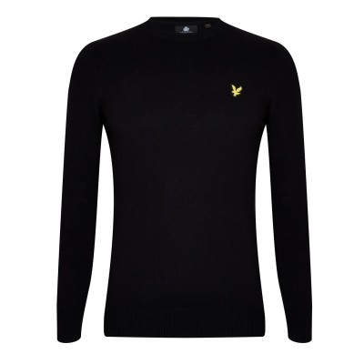 блуза,мъжки,летен,каталог,мъжки,пуловери,lyle,and,scott,merino,crew,knit,sweater,jet,black,z865