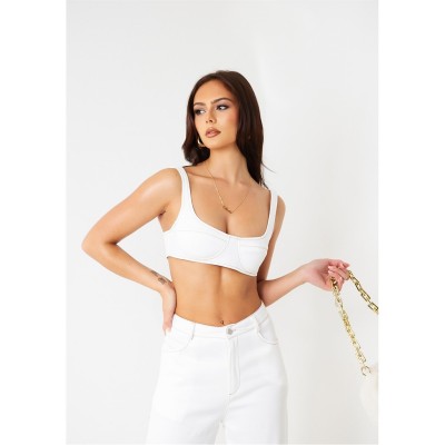 бюстие,missy,empire,contrast,stitch,bralette,white