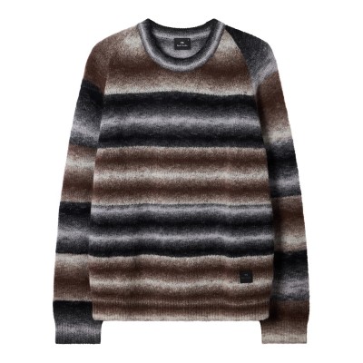 пуловер,мъжки,пуловери,ps,paul,smith,men's,merino,knitted,crew,neck,jumper,black,79