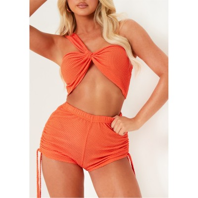 къси,панталони,дамски,къси,панталони,missy,empire,textured,shorts,coral