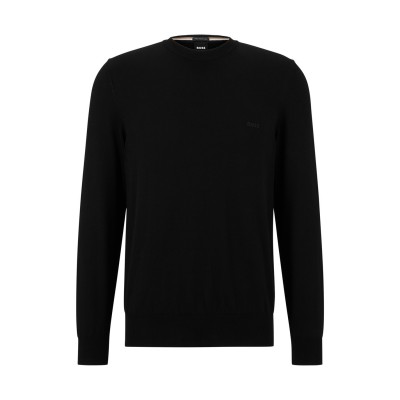 мъжки,пуловер,облекла,на,разпродажба,мъжки,пуловери,boss,hugo,boss,pascas,knit,jumper,mens,black,001