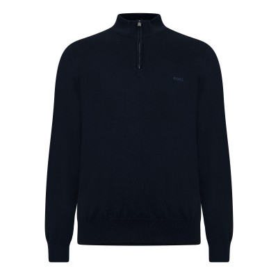 пуловер,мъжки,пуловери,boss,men,s,padro,l,zipped,quarter,zip,jumper,dark,blue,404