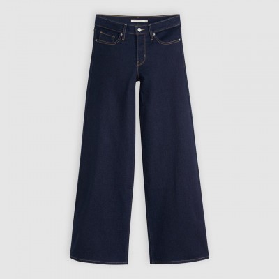 дамски,дънки,levis,318,shaping,wide,leg,soft,blac,darkest,sky